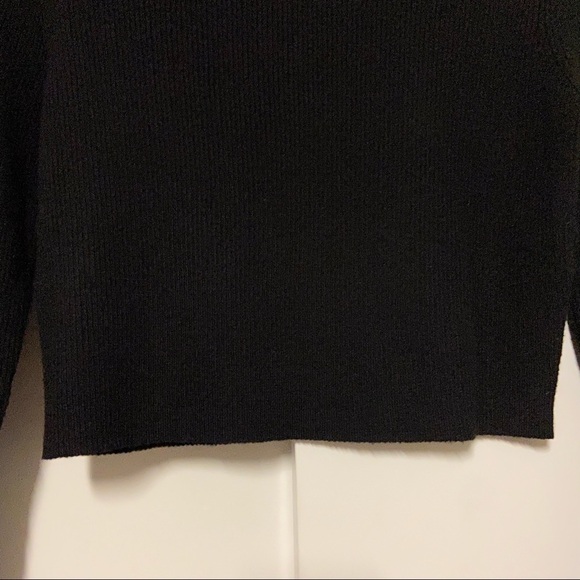 cider black long sleeves ribbed top Size M - Picture 6 of 7
